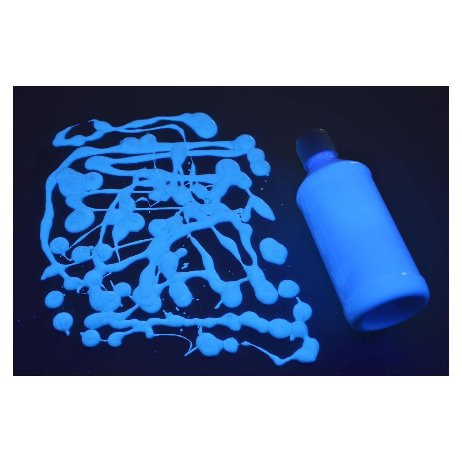 Pintura Acrílica Fluorescente DirectGlow 16oz Blanca UV