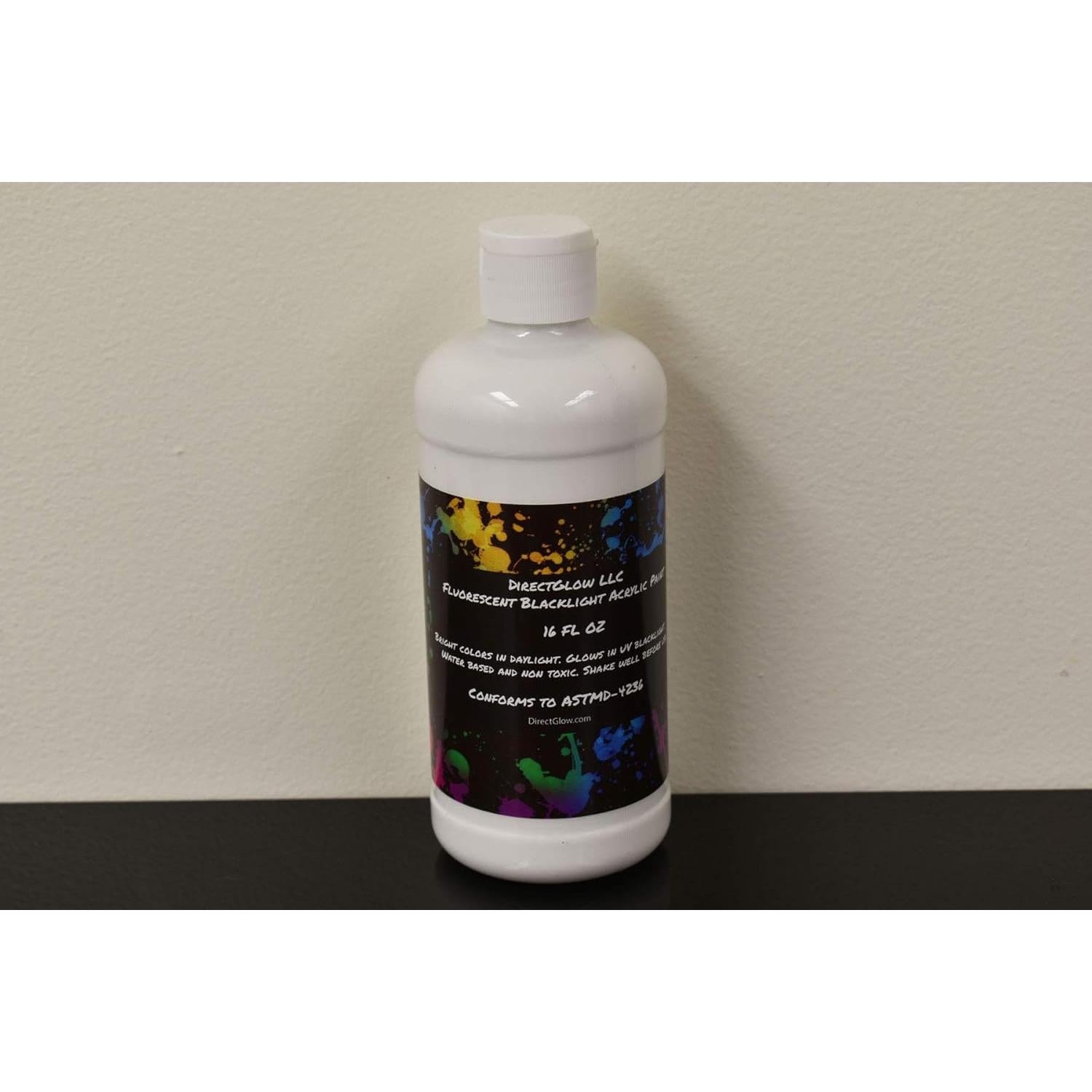 Pintura Acrílica Fluorescente DirectGlow 16oz Blanca UV