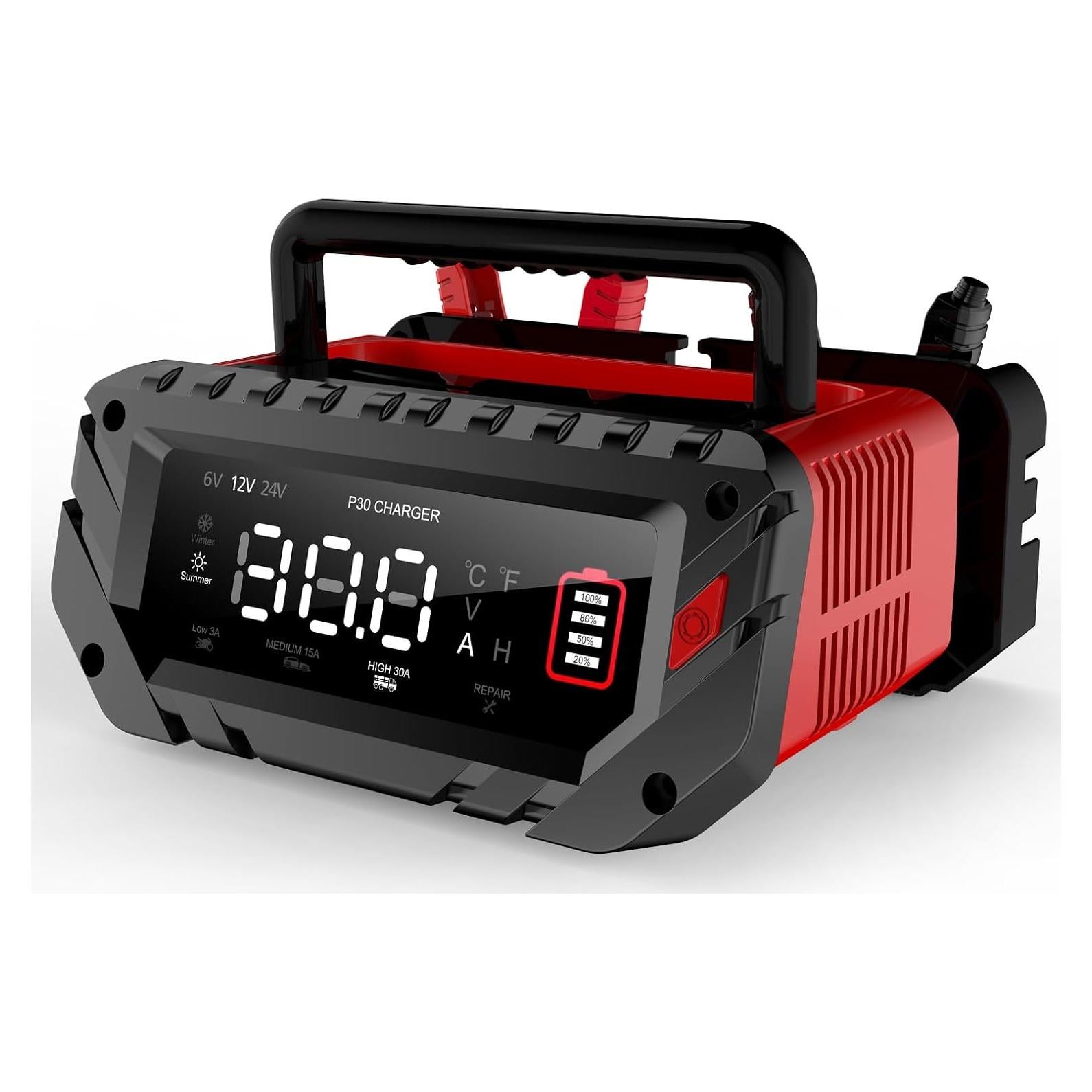 Cargador de Batería Inteligente Dght 30A 6V/12V/24V para Coche