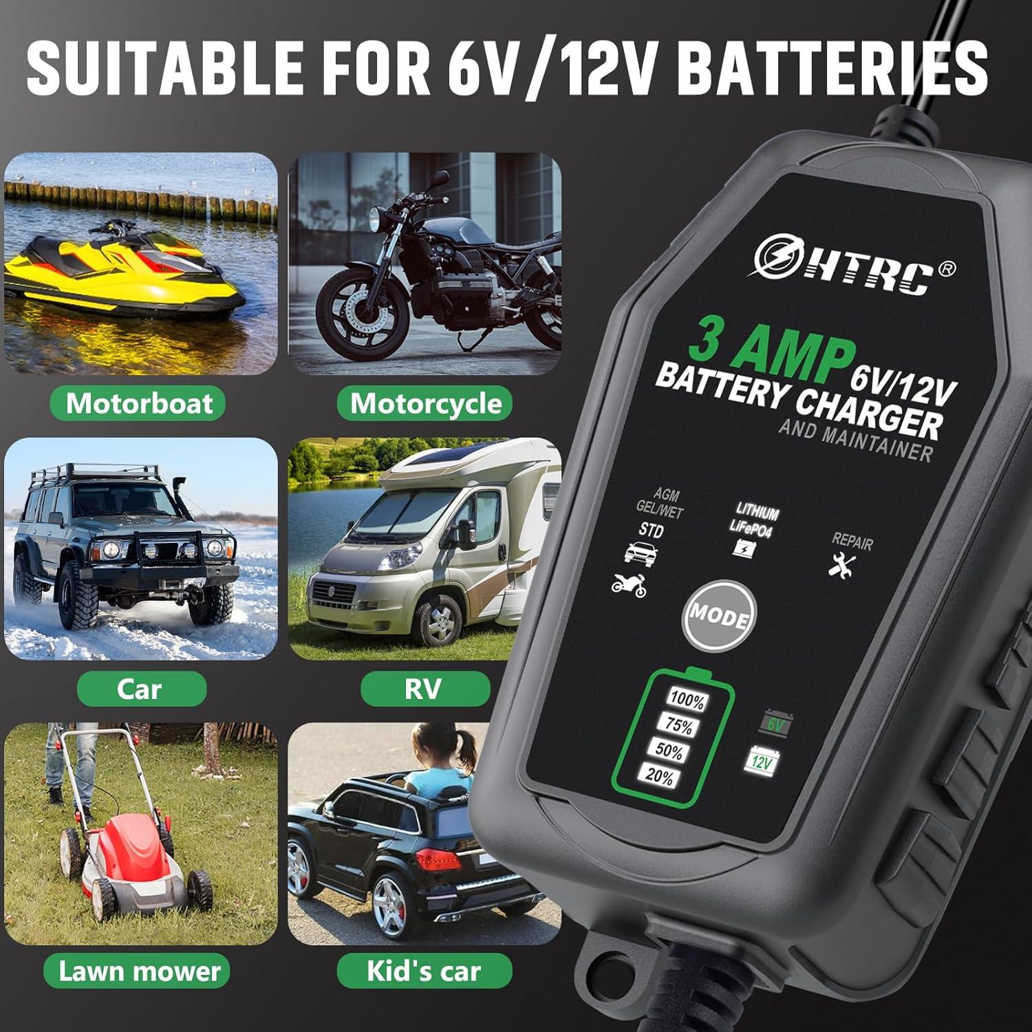 Cargador de Batería Inteligente 6V/12V ZHIHIUI 3A