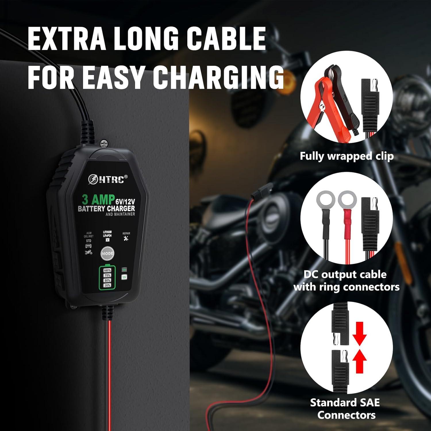 Cargador de Batería Inteligente 6V/12V ZHIHIUI 3A