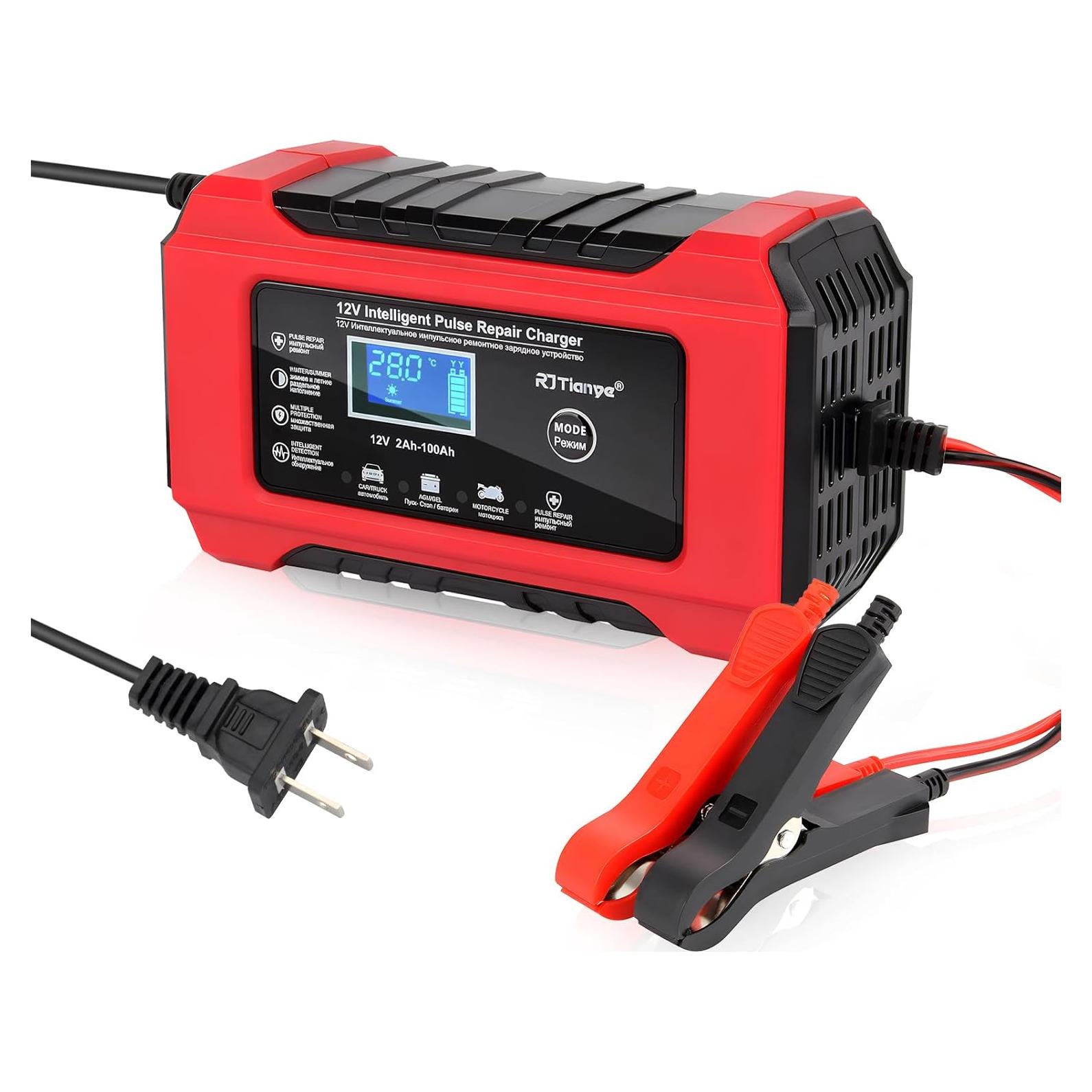 Cargador de Batería Inteligente 10A 12V 24V MIRUNNY Automático