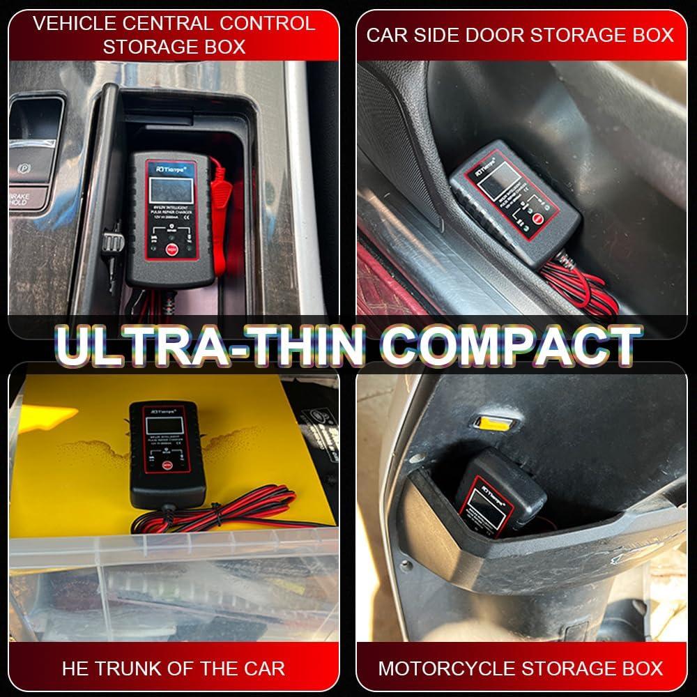 Cargador de Batería Inteligente B-Qtech 2A 6V/12V LCD