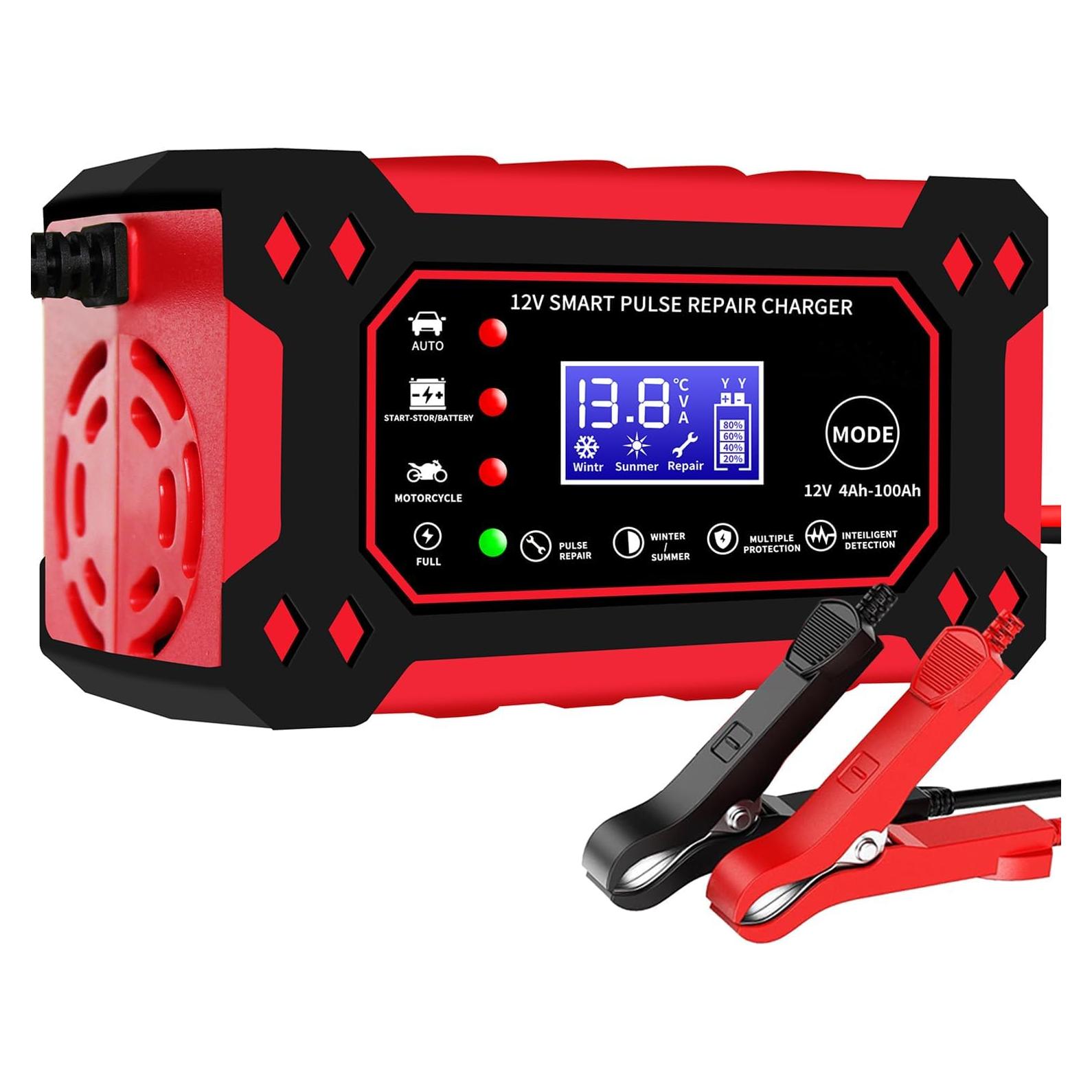 Cargador de Batería Inteligente 12V 6A Haibro con Reparación