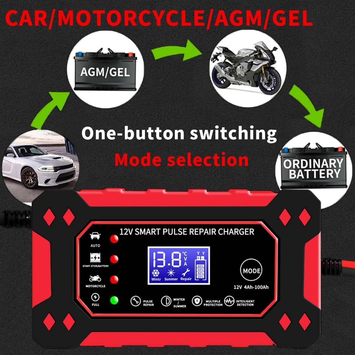 Cargador de Batería Inteligente 12V 6A Haibro con Reparación