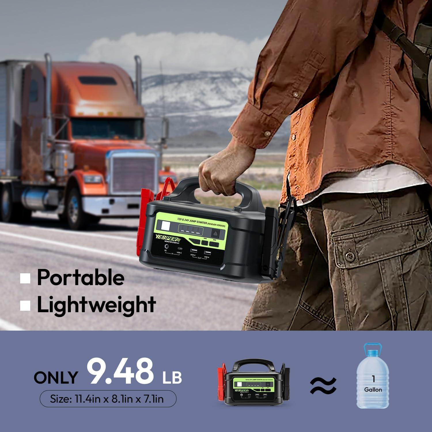 Arrancador de Salto YESPER Monster Start X1 6000A 218Wh