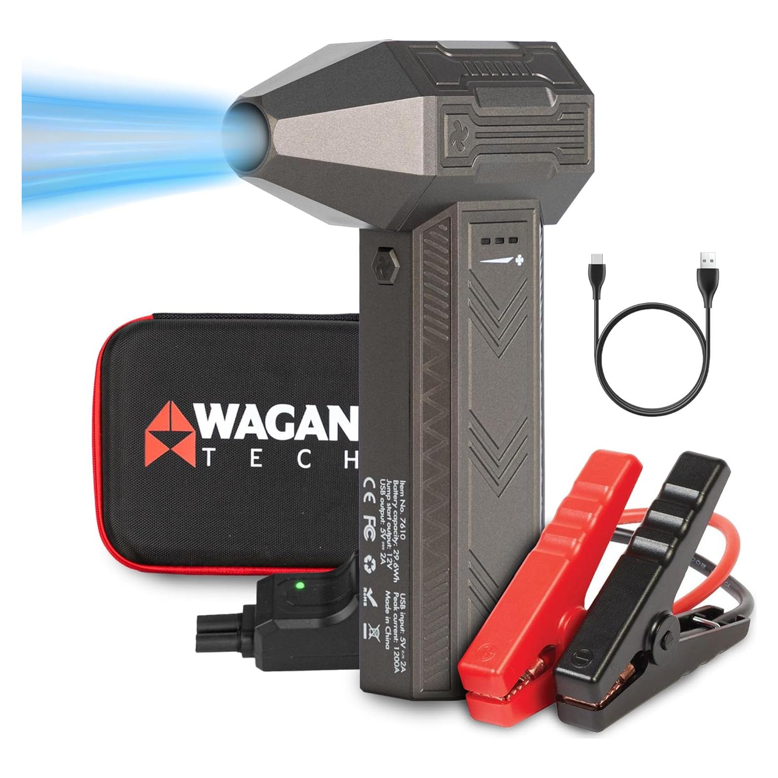 Arrancador de Salto Wagan EL7610 iOnBoost V8 Jet 1200A con Soplador Turbo