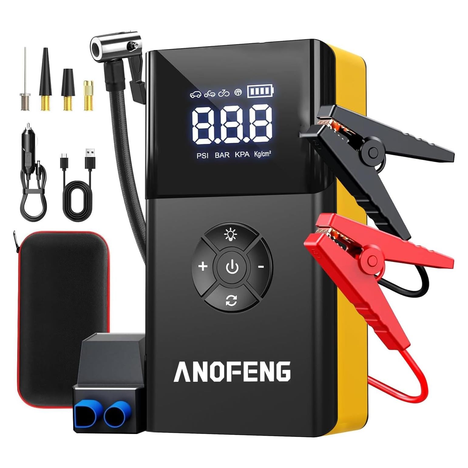 Arrancador de Coche ANOFENG PS-211 4000A con Compresor 150PSI