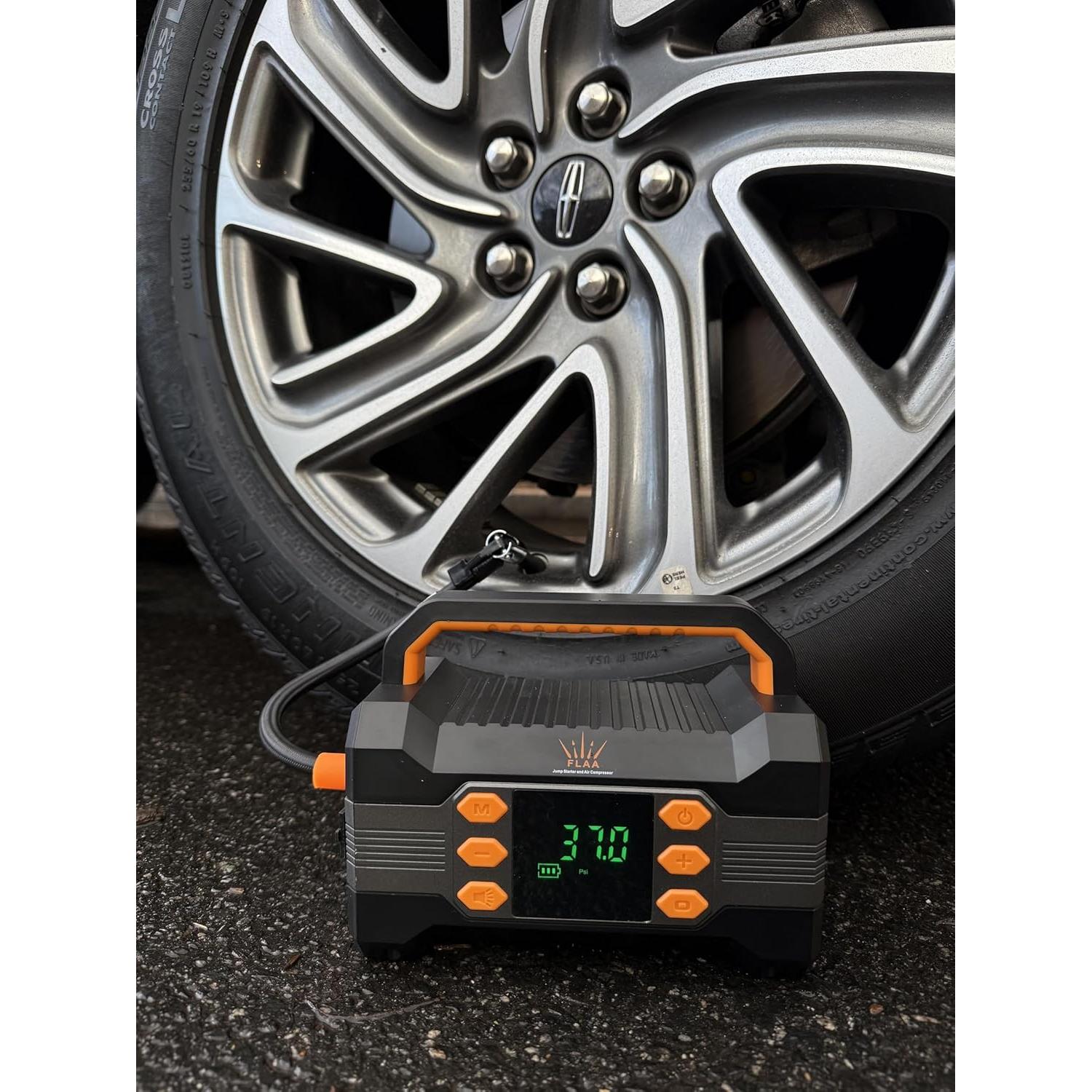 Arrancador de Salto FLAA 6000A con Compresor 150PSI 12V