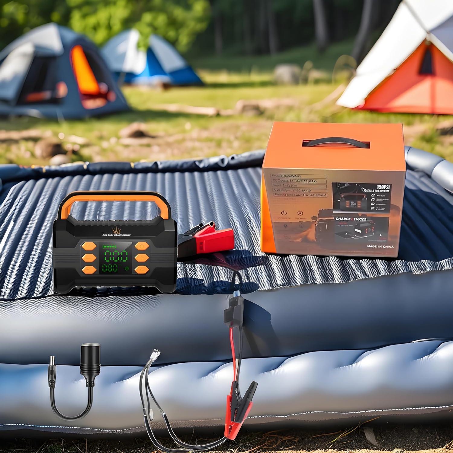 Arrancador de Salto FLAA 6000A con Compresor 150PSI 12V