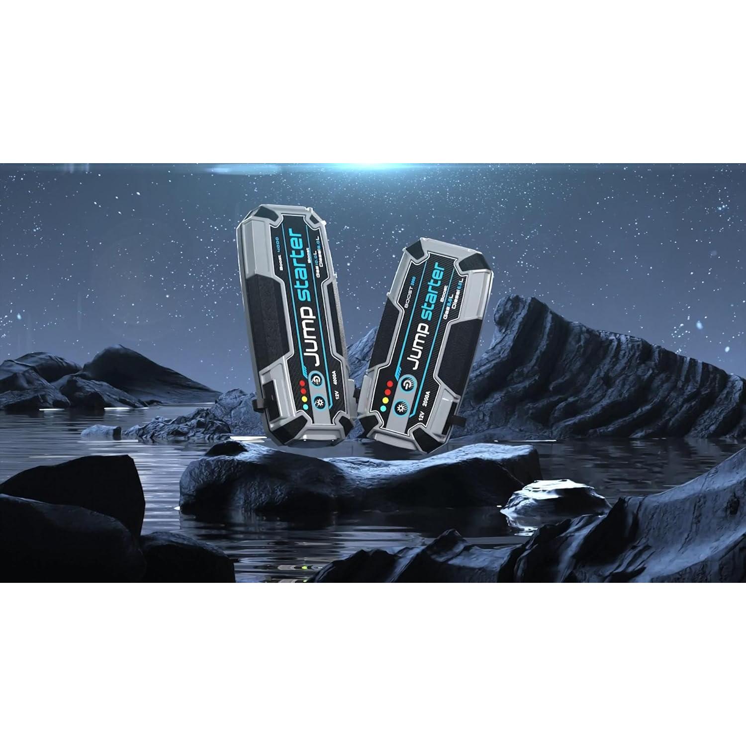 Arrancador de Coche Portátil Aligoo Boost 2000 4000A Carga Rápida