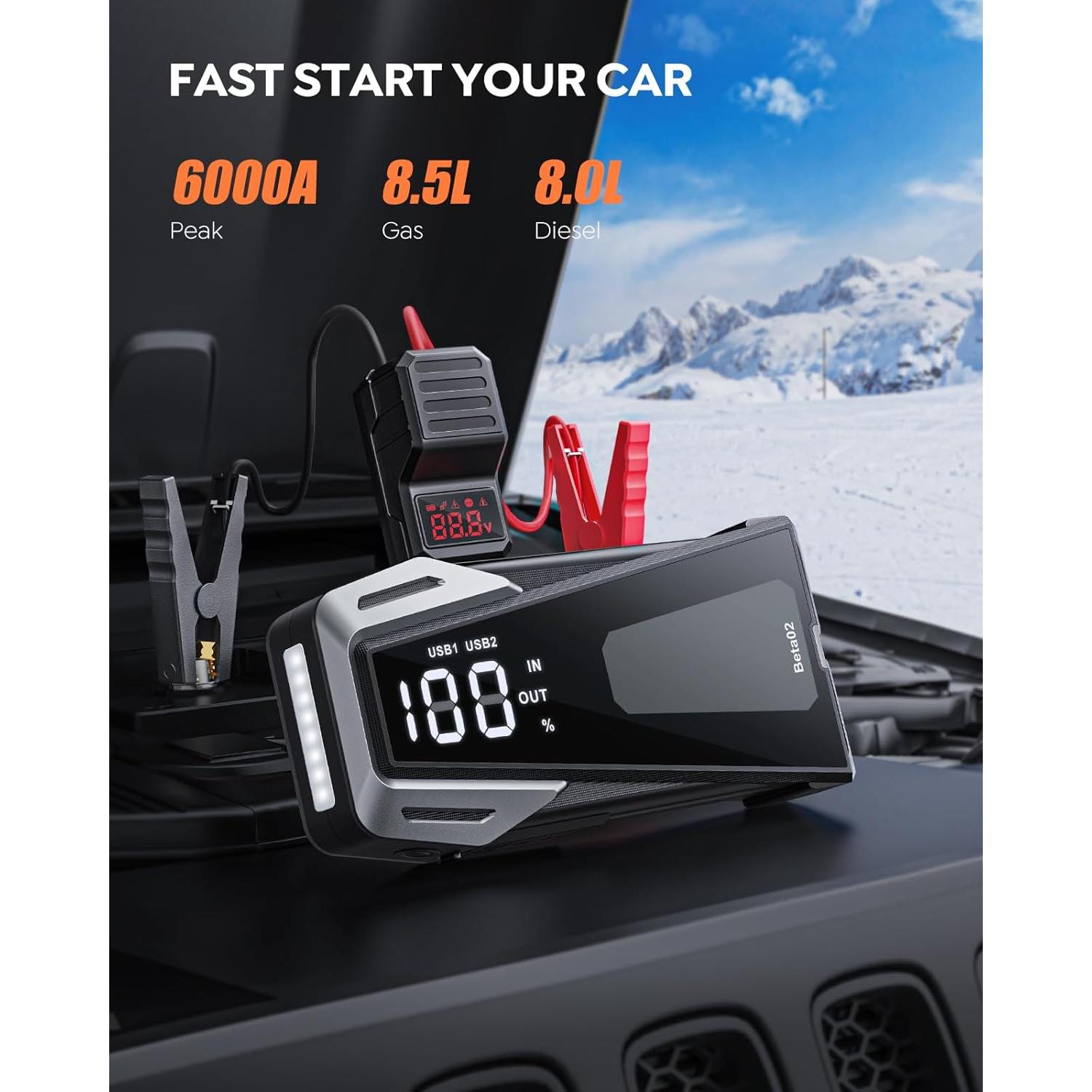 Arrancador de Batería Portátil BuTure VAC Beta02 6000A 21800mAh