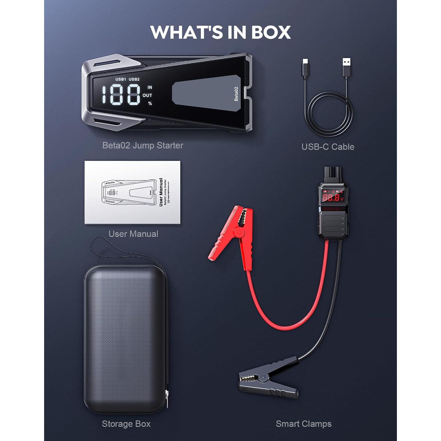 Arrancador de Batería Portátil BuTure VAC Beta02 6000A 21800mAh