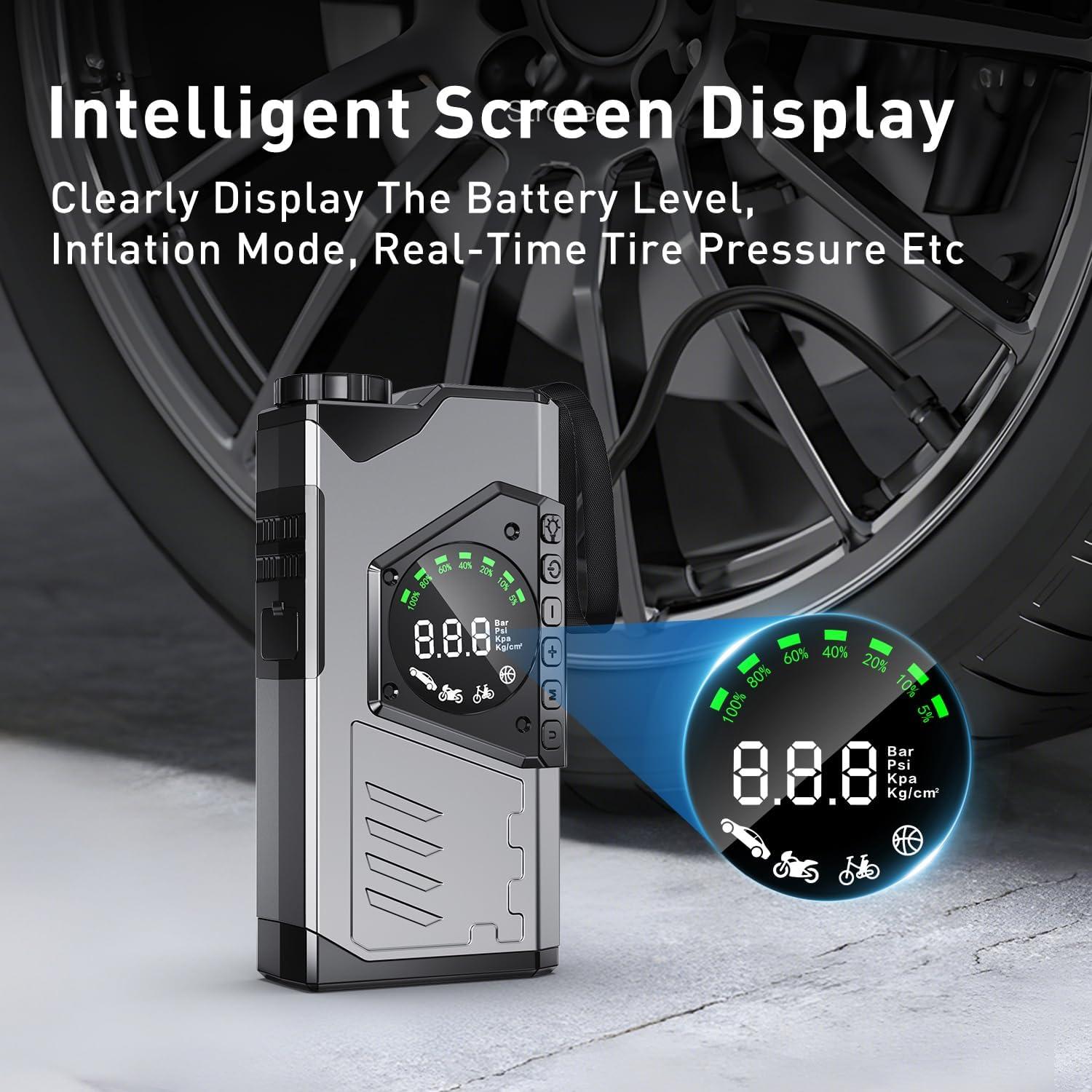 Arrancador de Coche Portátil DR.HILL K18 3000A con Compresor 150PSI