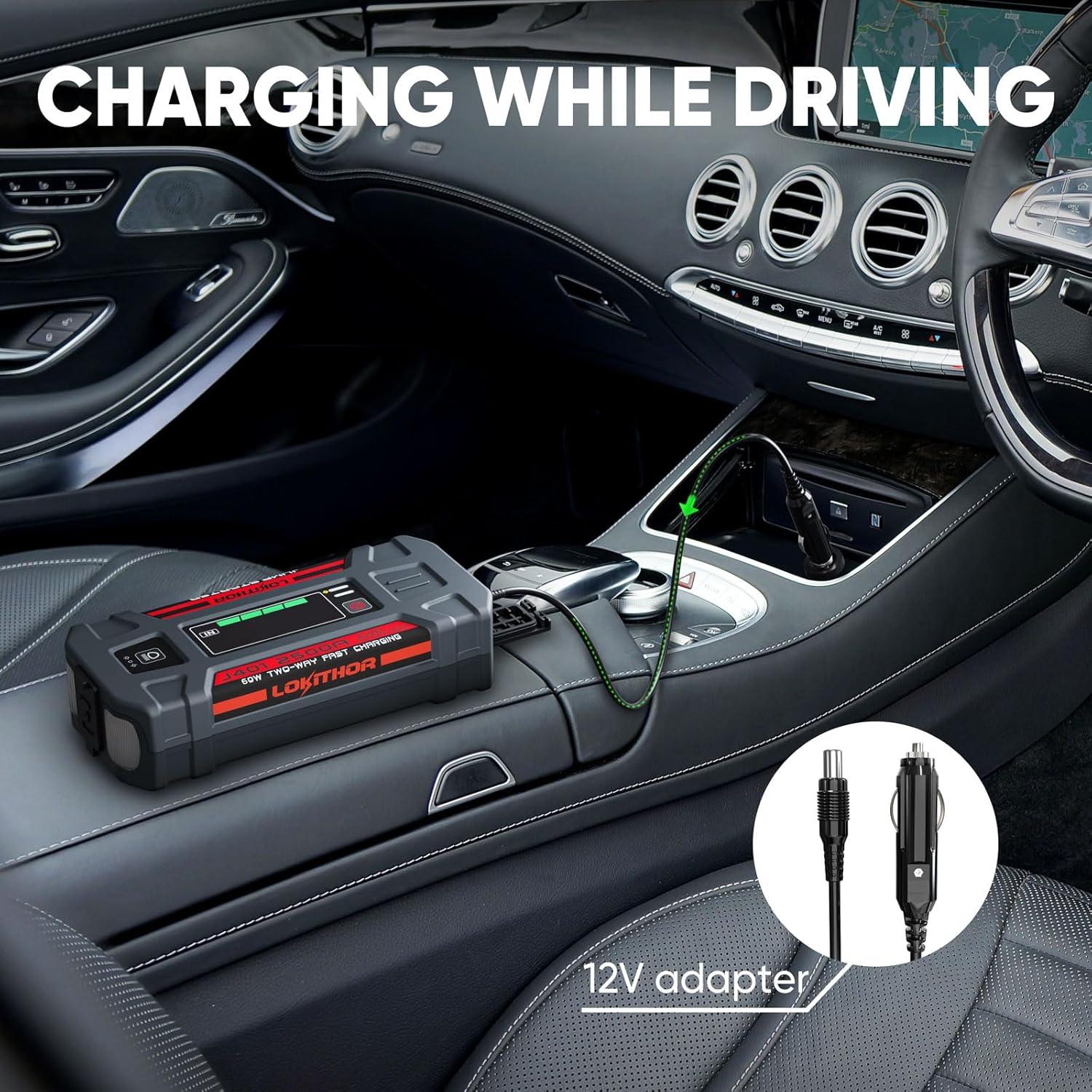 Arrancador de Batería LOKITHOR J401 2500A 12V Carga Rápida