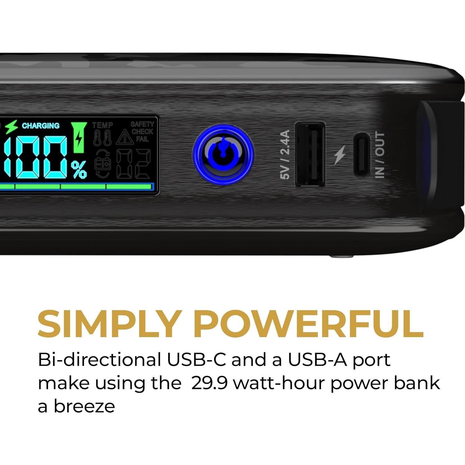 Arrancador de Coche Portátil HALO Bolt PAL 1000 - Naranja