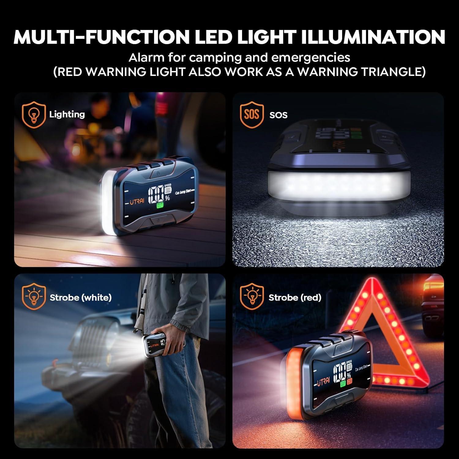 Arrancador Portátil UTRAI JS-10 8000A 27000mAh 12V