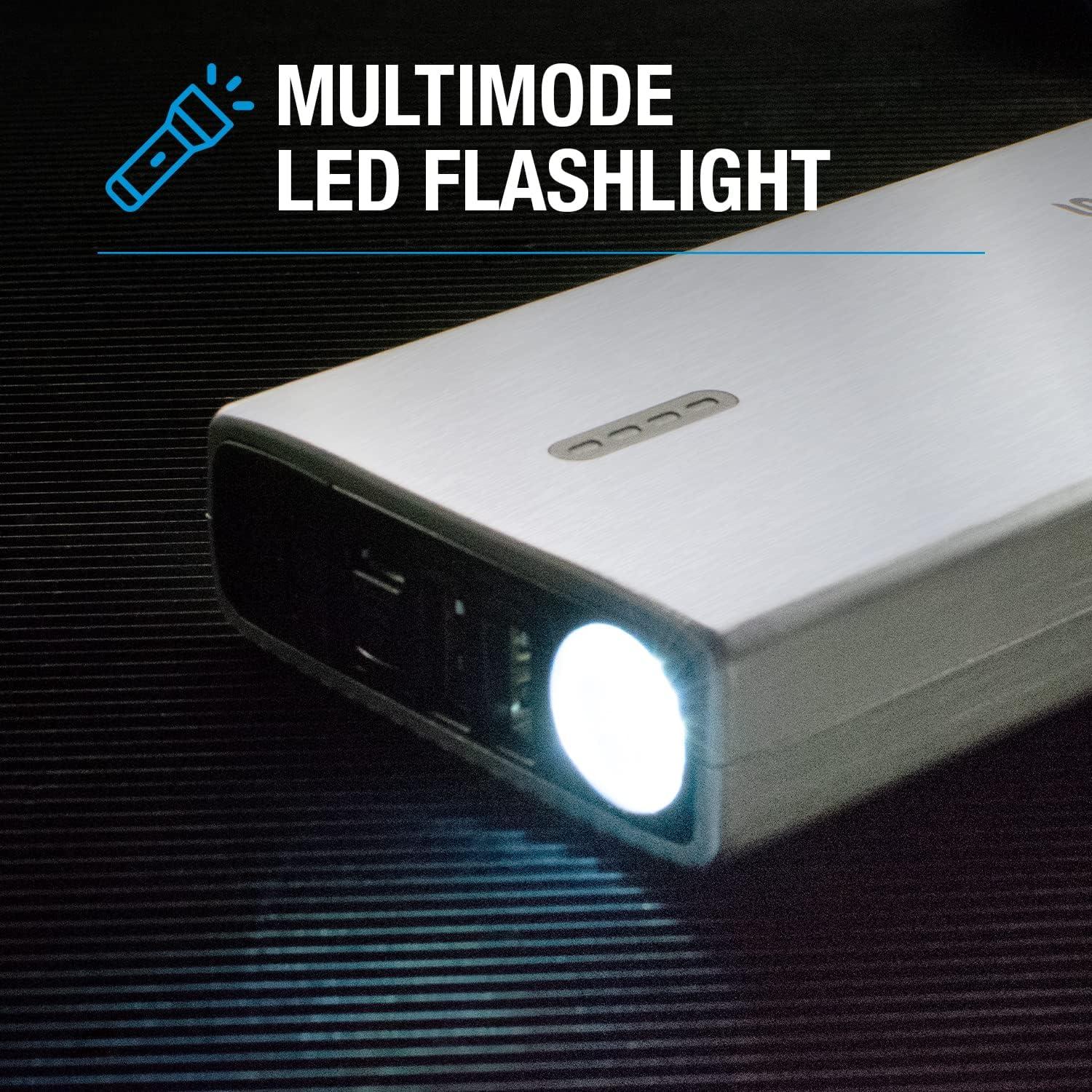 Arrancador de Coche Portátil TYPE S 1000A 8000mAh USB LED