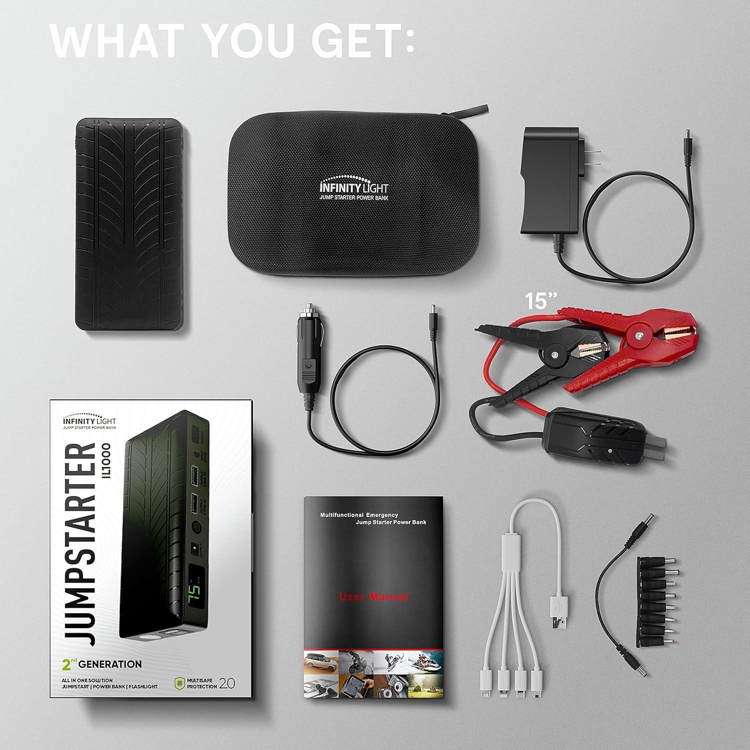 Batería de Arranque Infinity Light IL1000 - 1000A 18000mAh 12V