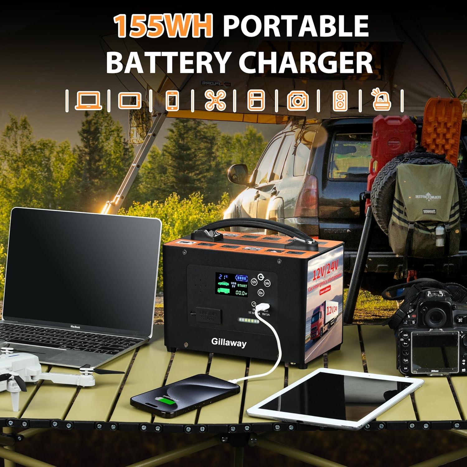 Arrancador de Coche Gillaway V10-1 10000A 24V 155Wh Portátil