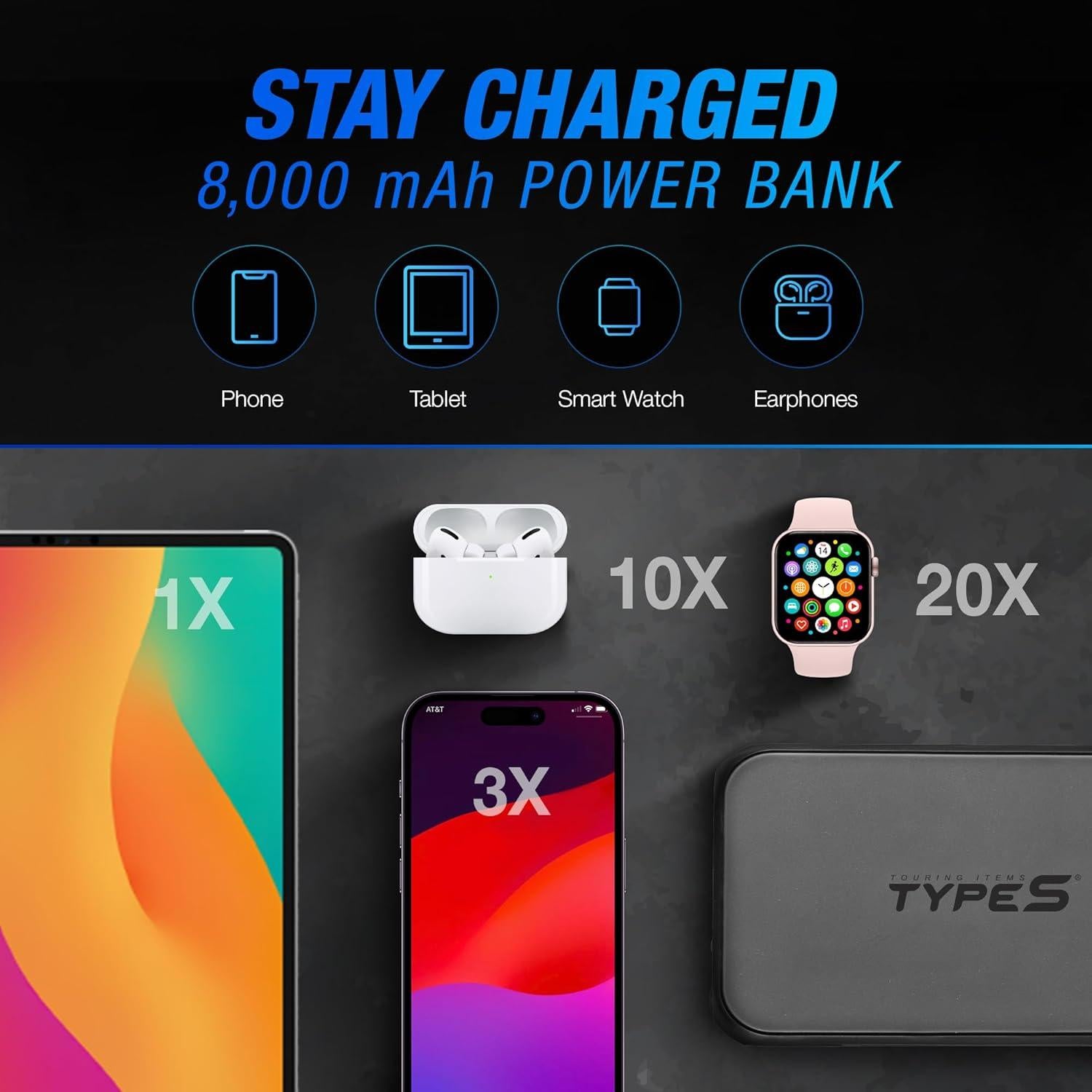 Arrancador de Batería Portátil Type S Dynamic D10 1000A 8000mAh