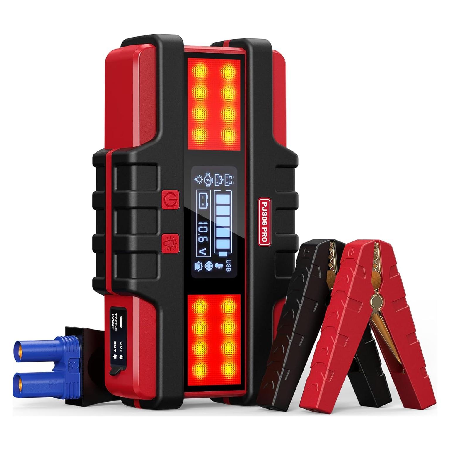 Arrancador de Salto 4000A SAFEMATE PJS06 con Cargador 12V