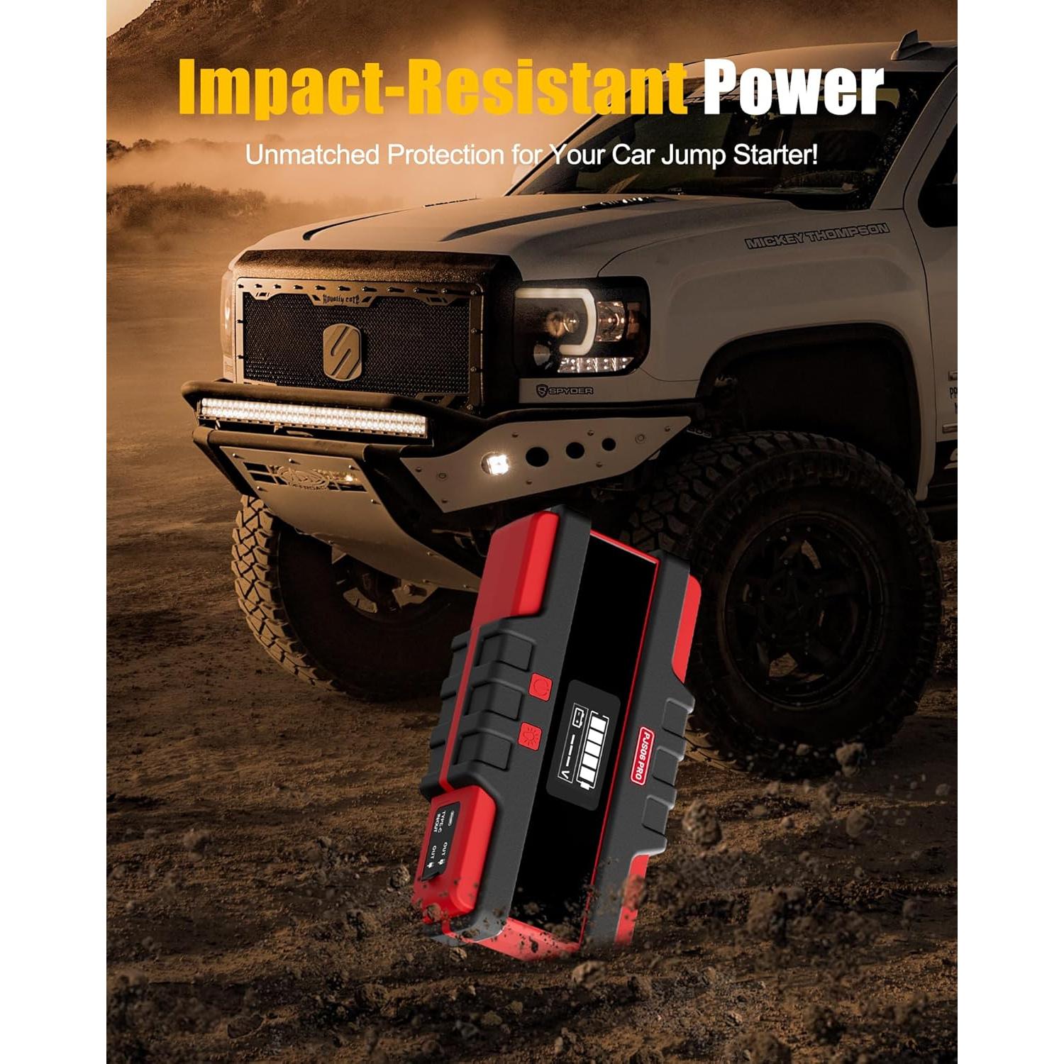 Arrancador de Salto 4000A SAFEMATE PJS06 con Cargador 12V