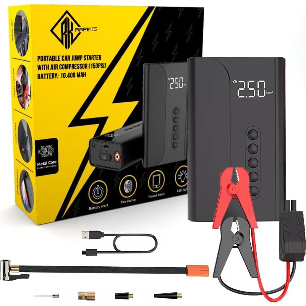 Arrancador de Salto RAPIKITS AIR-ST 10400mAh 150PSI 12V