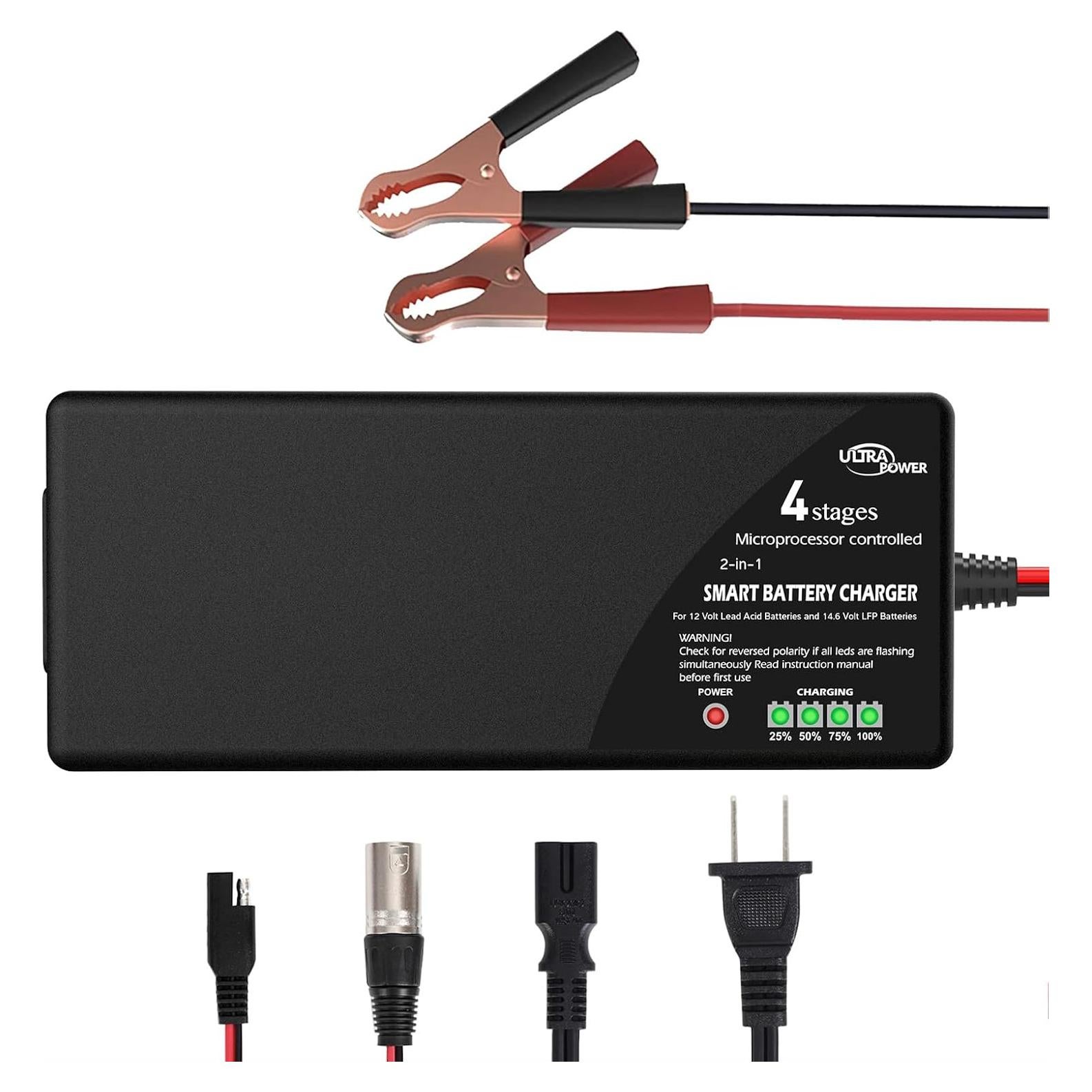 Cargador de Batería LiFePO4 10A ULTRAPOWER 12V-14.6V