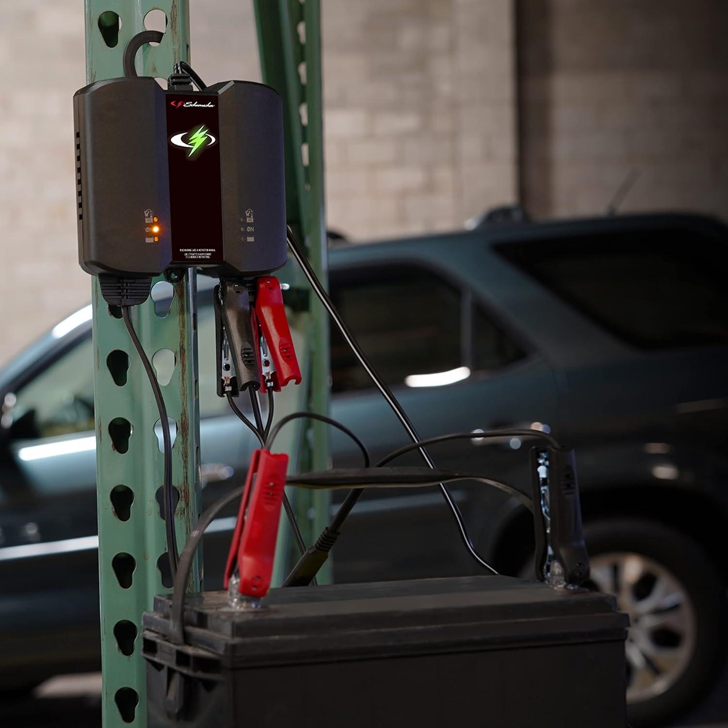 Cargador Mantenedor de Batería Schumacher SC1410 2A 6V/12V