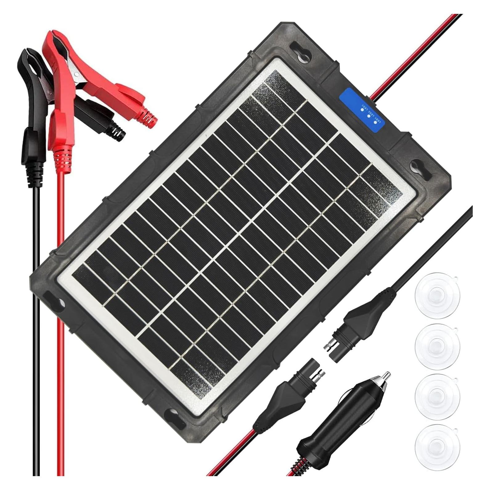 Cargador Solar 10W 12V WININMETA MPPT para Coche y Barco