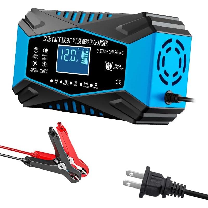 Cargador de batería inteligente 12V/24V Tianchang Baoda 12A