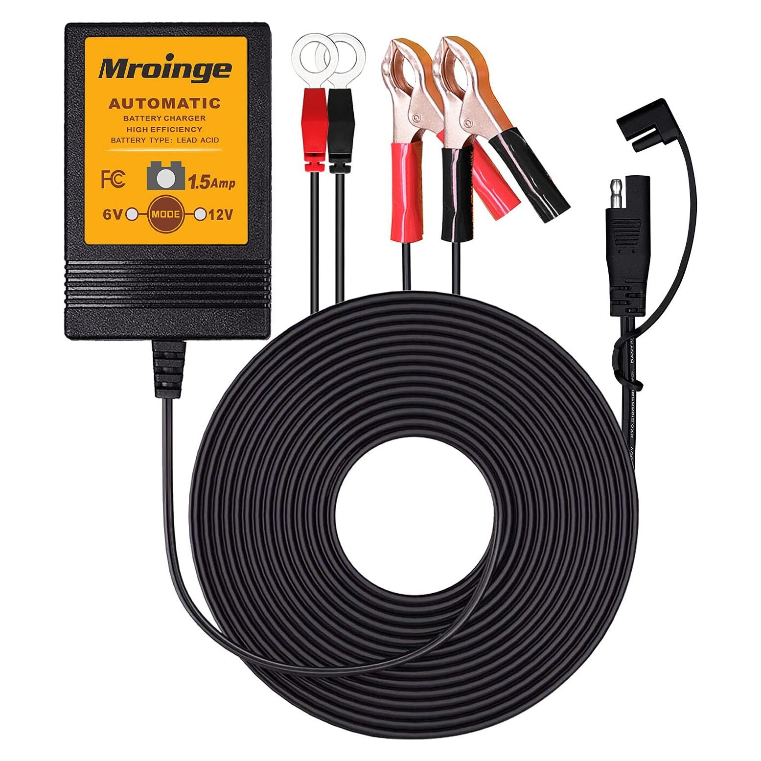 Cargador de Batería Mroinge MBC015 6V/12V 1.5A Automático