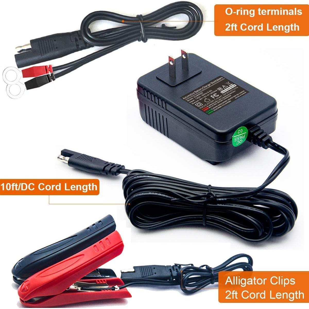 Cargador de Batería Inteligente Suuwer 12V 2A para Auto y Moto