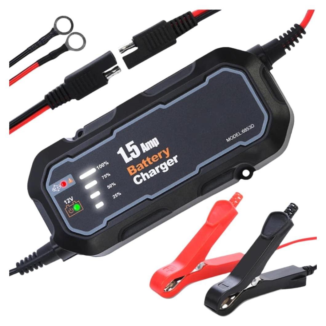 Cargador Automático Inteligente 12V 1500mA Zeglavi para Baterías