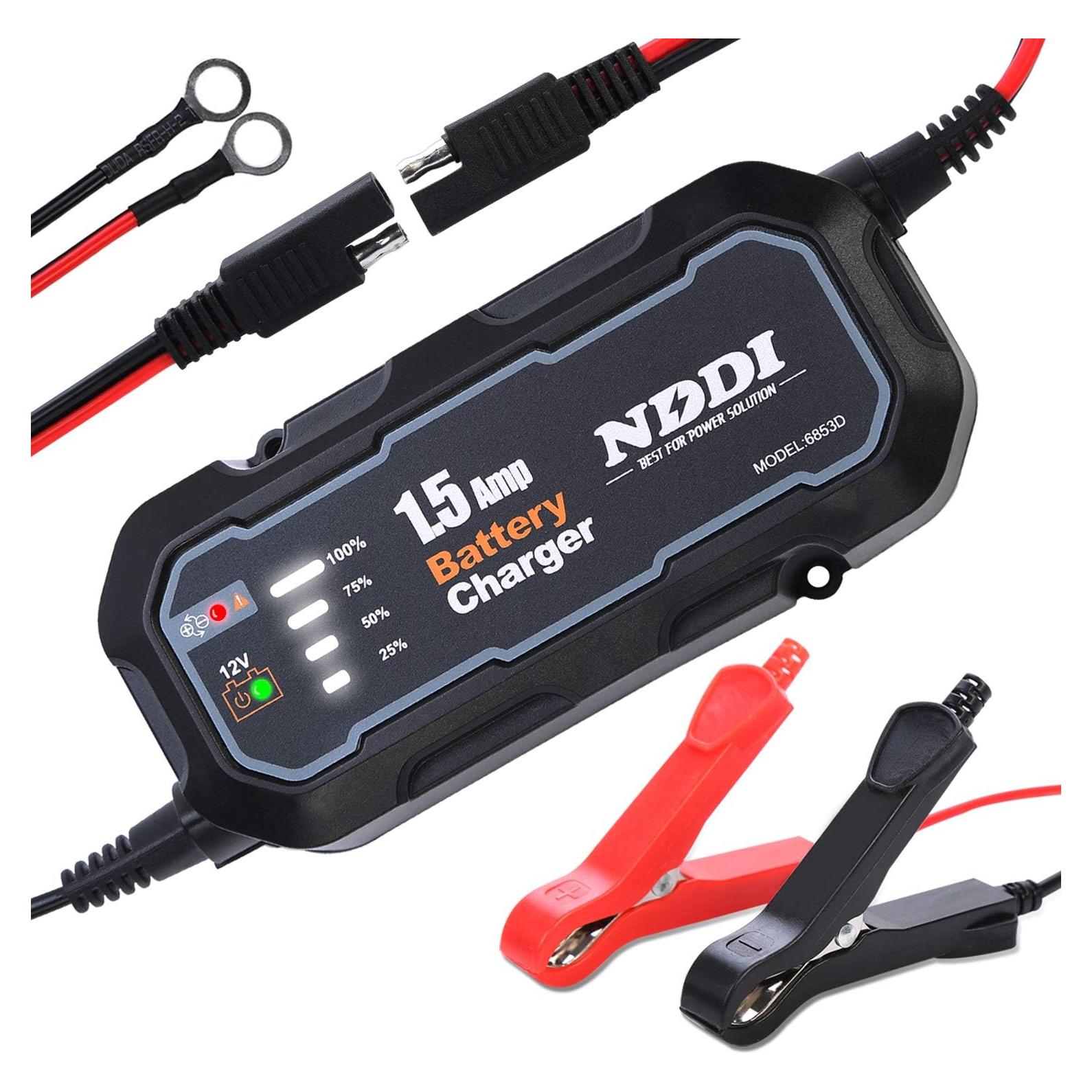 Cargador de Batería Automóvil NDDI 12V 1.5A Inteligente