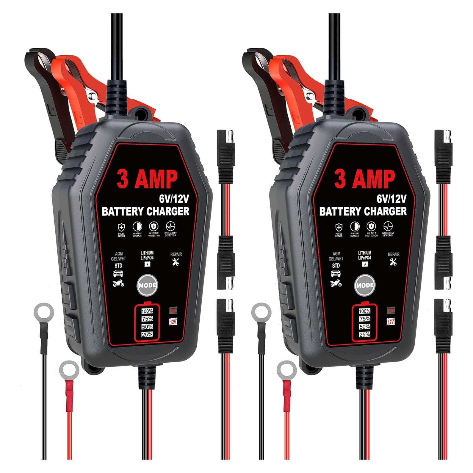 Cargadores de Batería Inteligentes WPKJ 3A - Paquete de 2