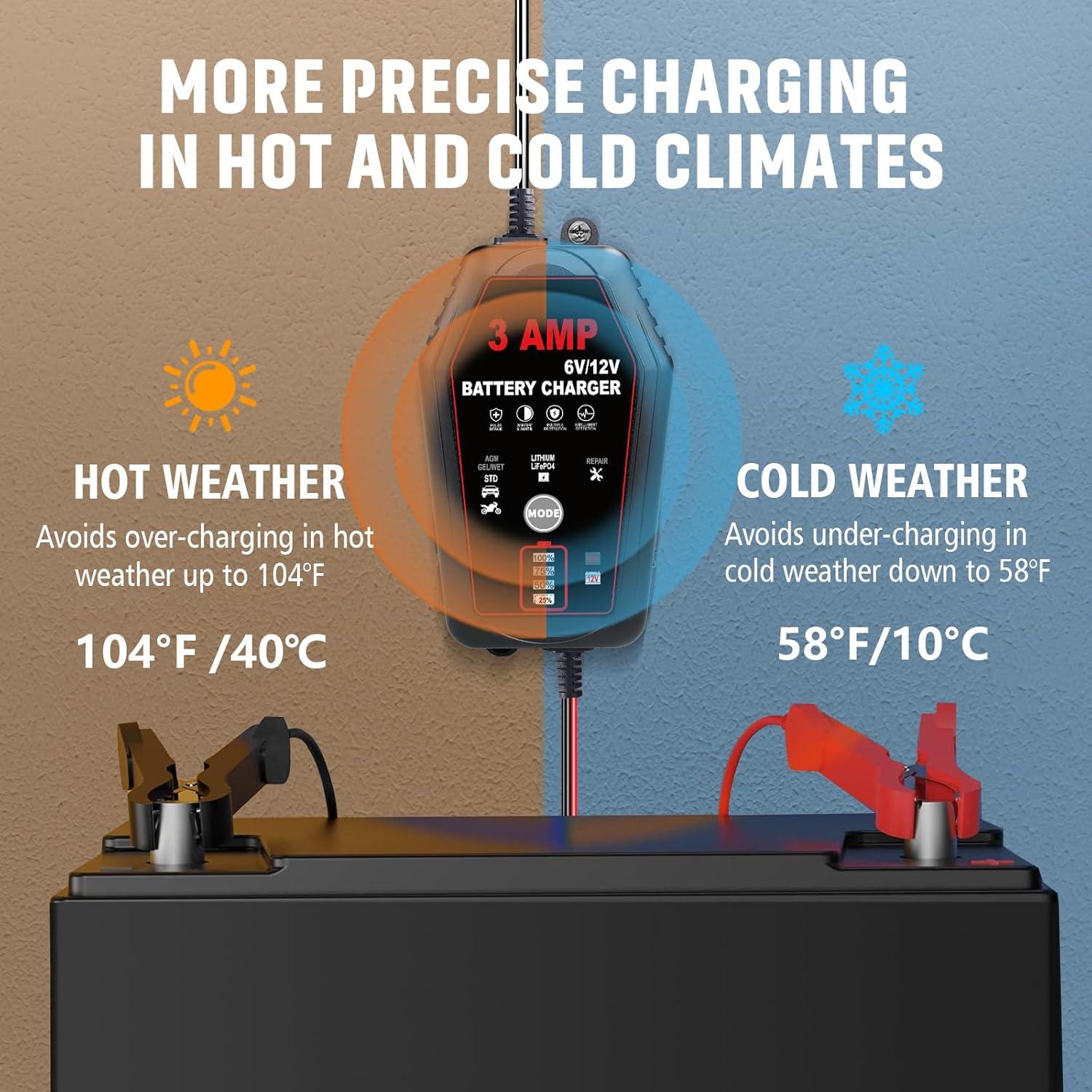 Cargadores de Batería Inteligentes WPKJ 3A - Paquete de 2