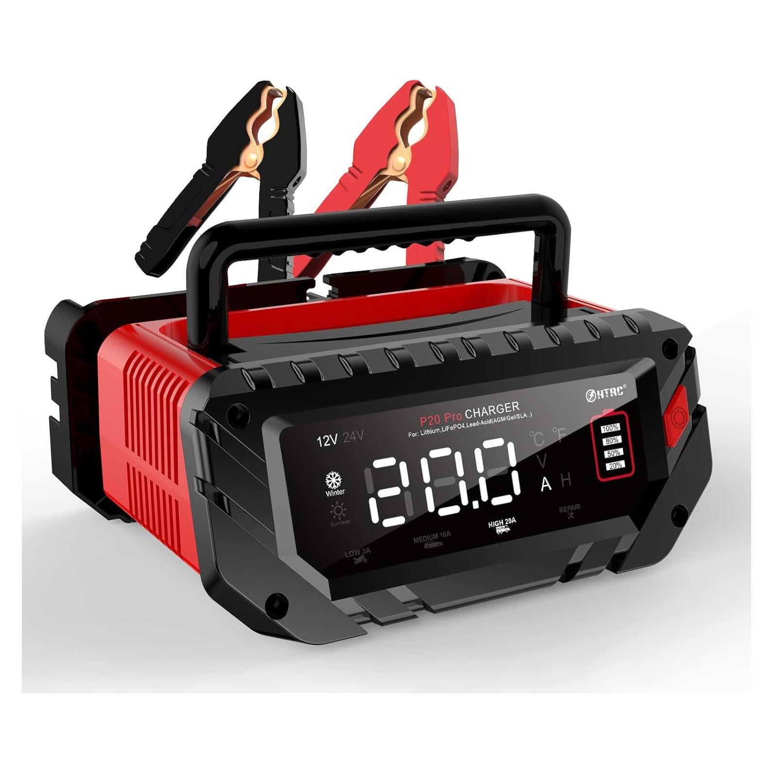 Cargador de Batería Inteligente HTRC 12V/20A y 24V/10A