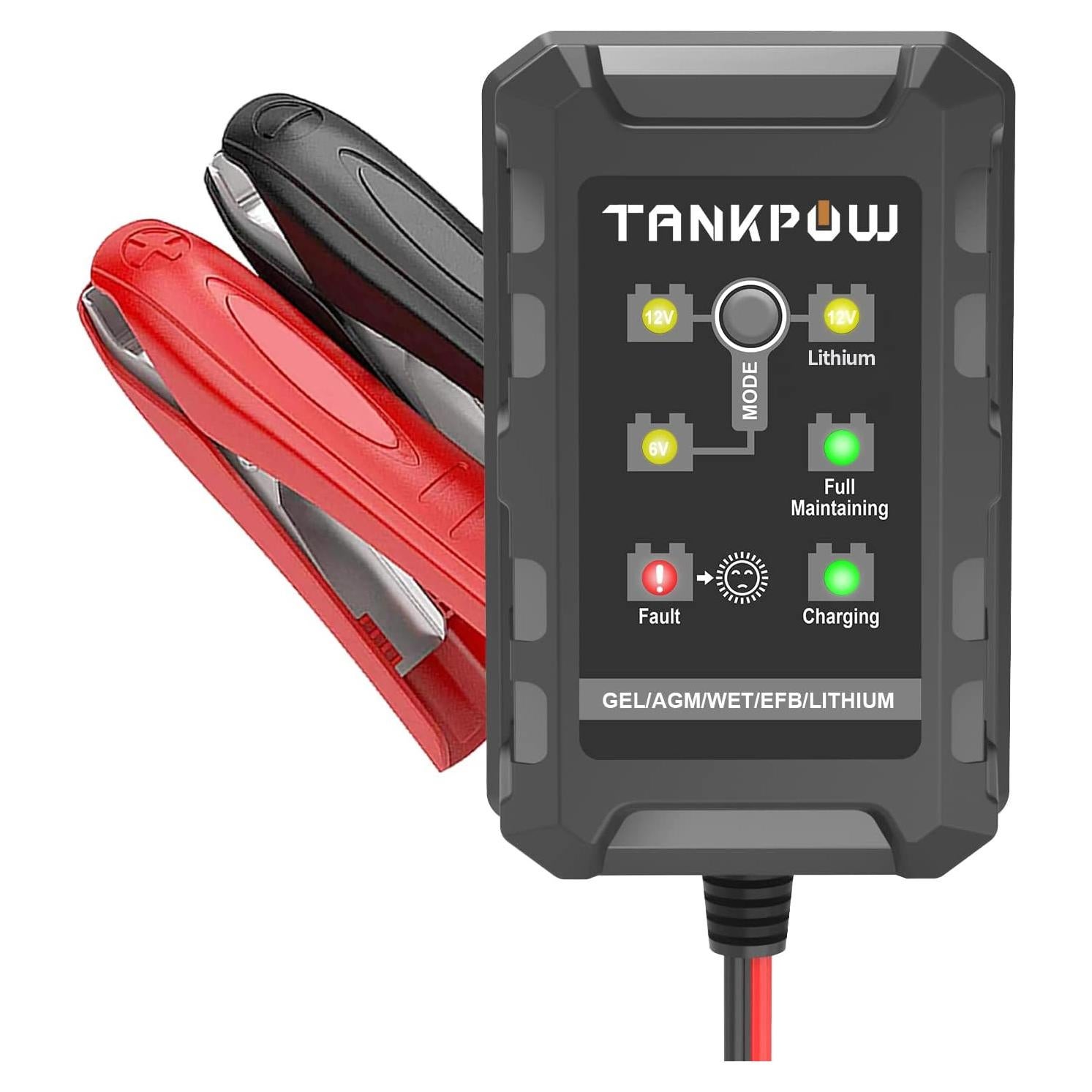 Cargador de Batería Inteligente TANKPOW 1.5A 6V/12V