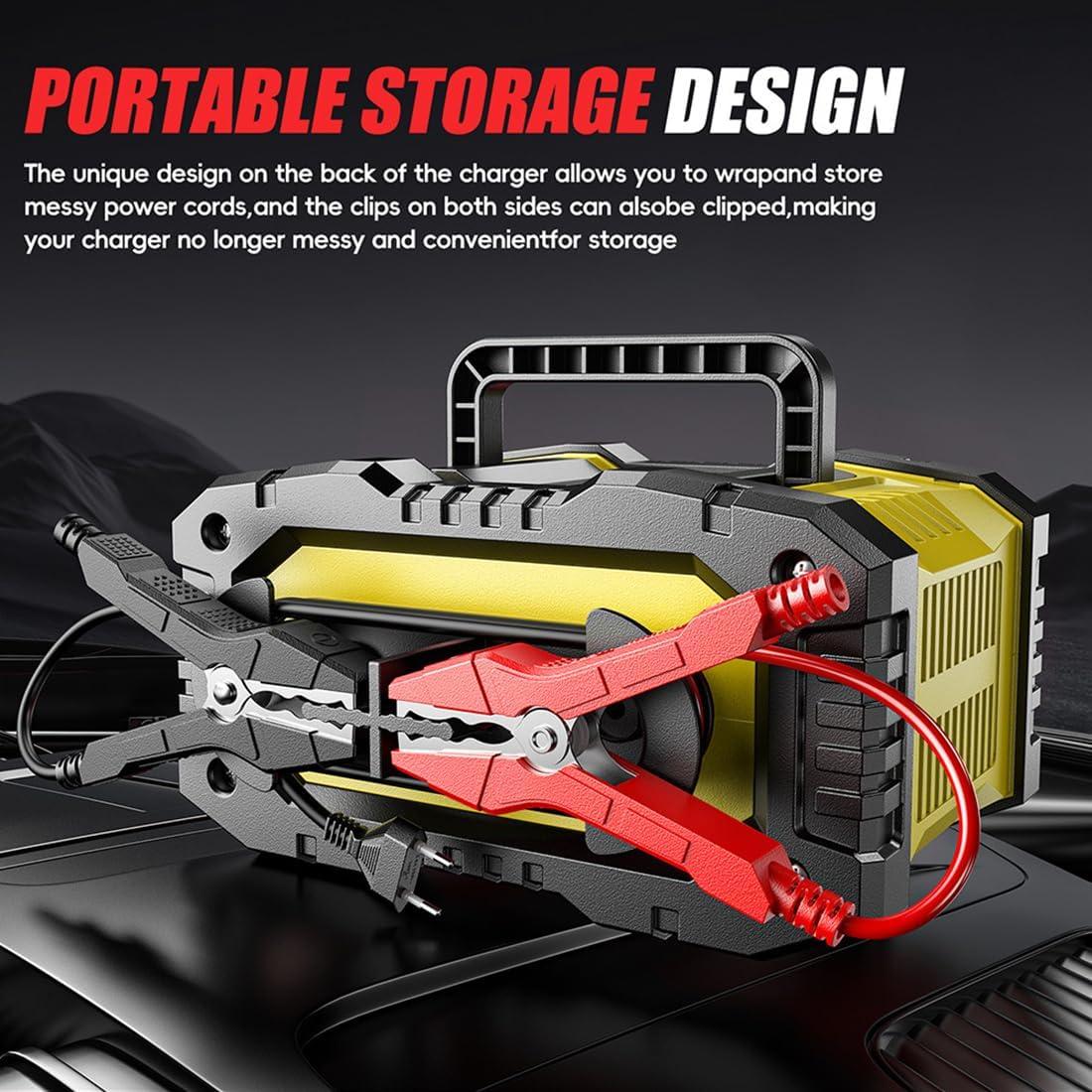 Cargador de Batería Inteligente 10A 12V/24V HB - Mantenedor y Desulfatador