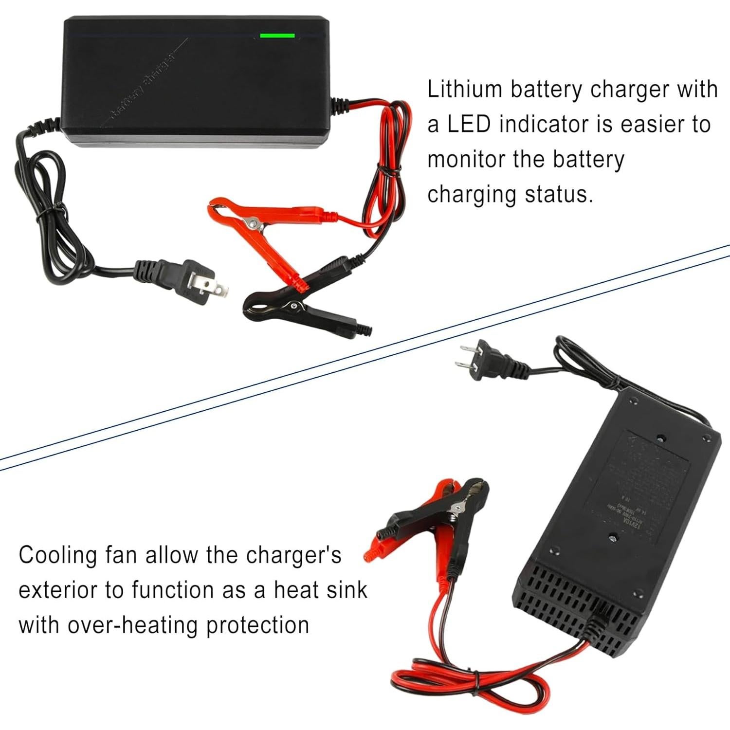 Cargador Inteligente 14.6V 10A para Baterías LiFePO4 TUOSTPY