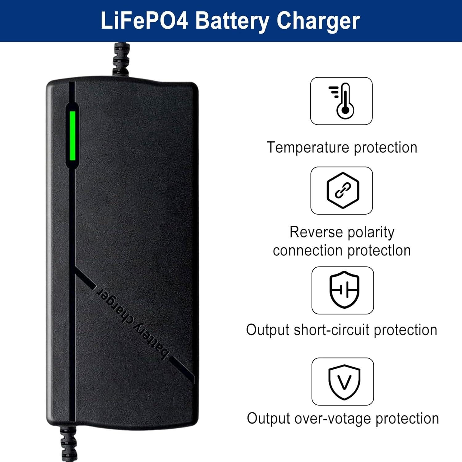 Cargador Inteligente 14.6V 10A para Baterías LiFePO4 TUOSTPY