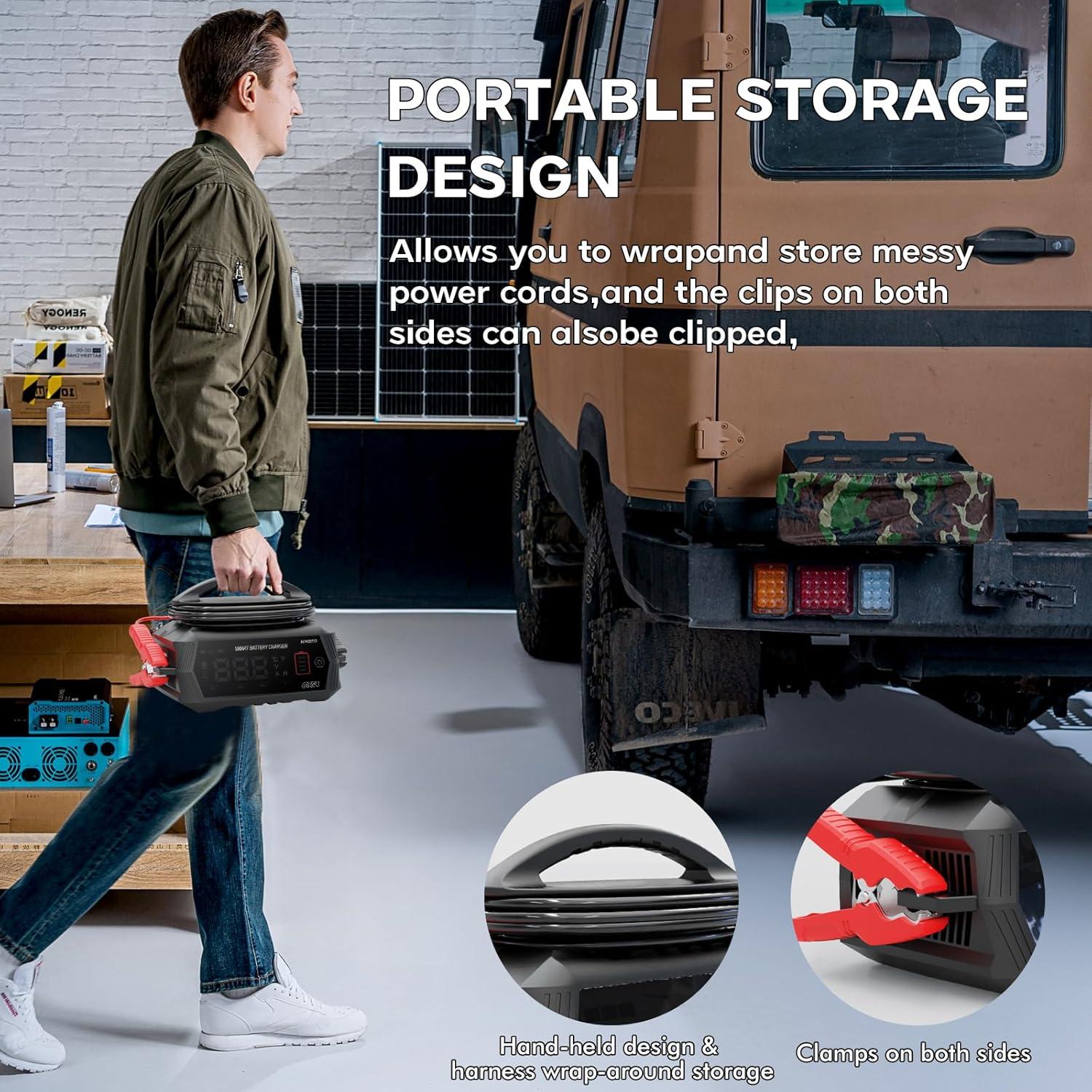 Cargador de Batería Inteligente 35A HSTCH 6V/12V/24V