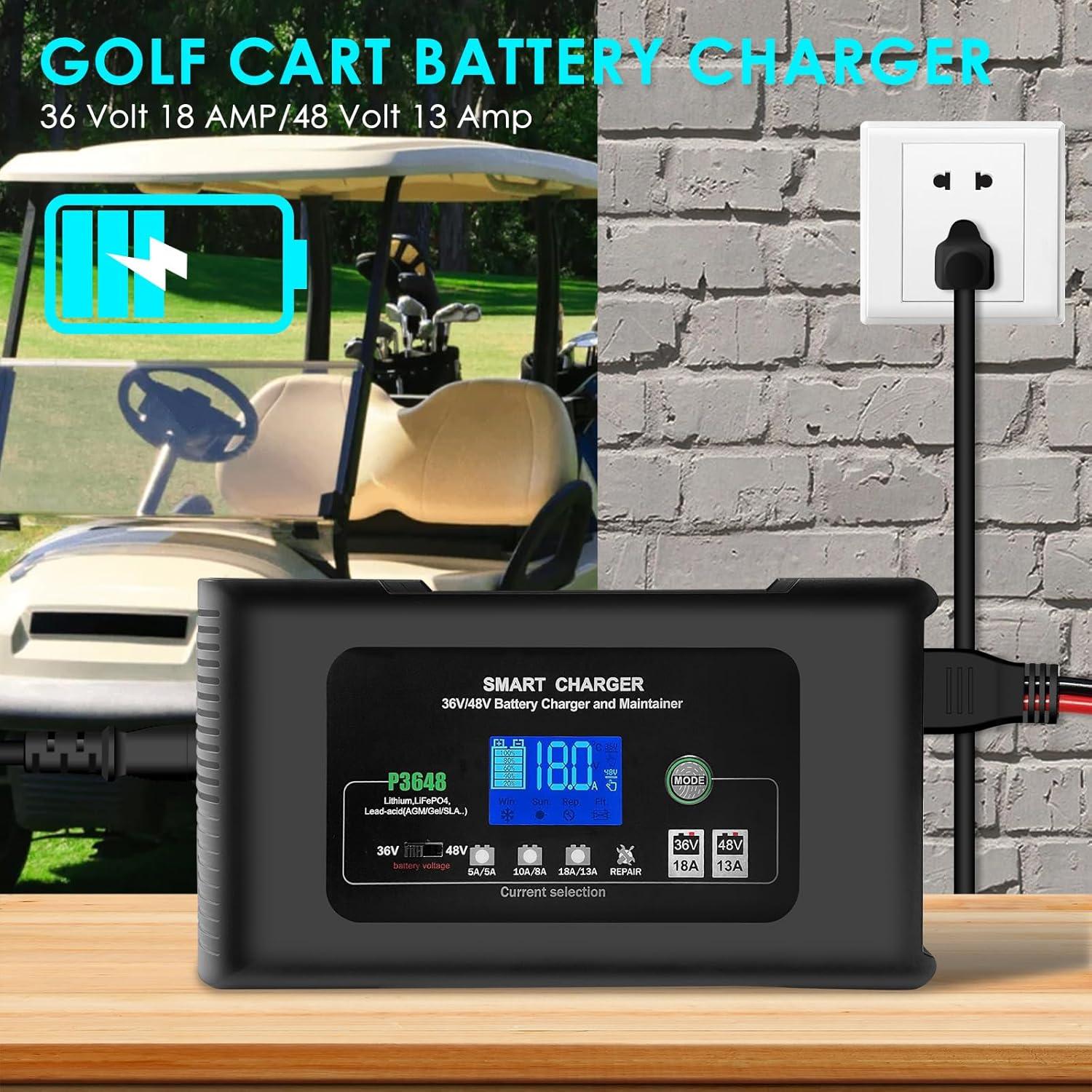 Cargador Inteligente 36V/48V Cuscos para Carro de Golf