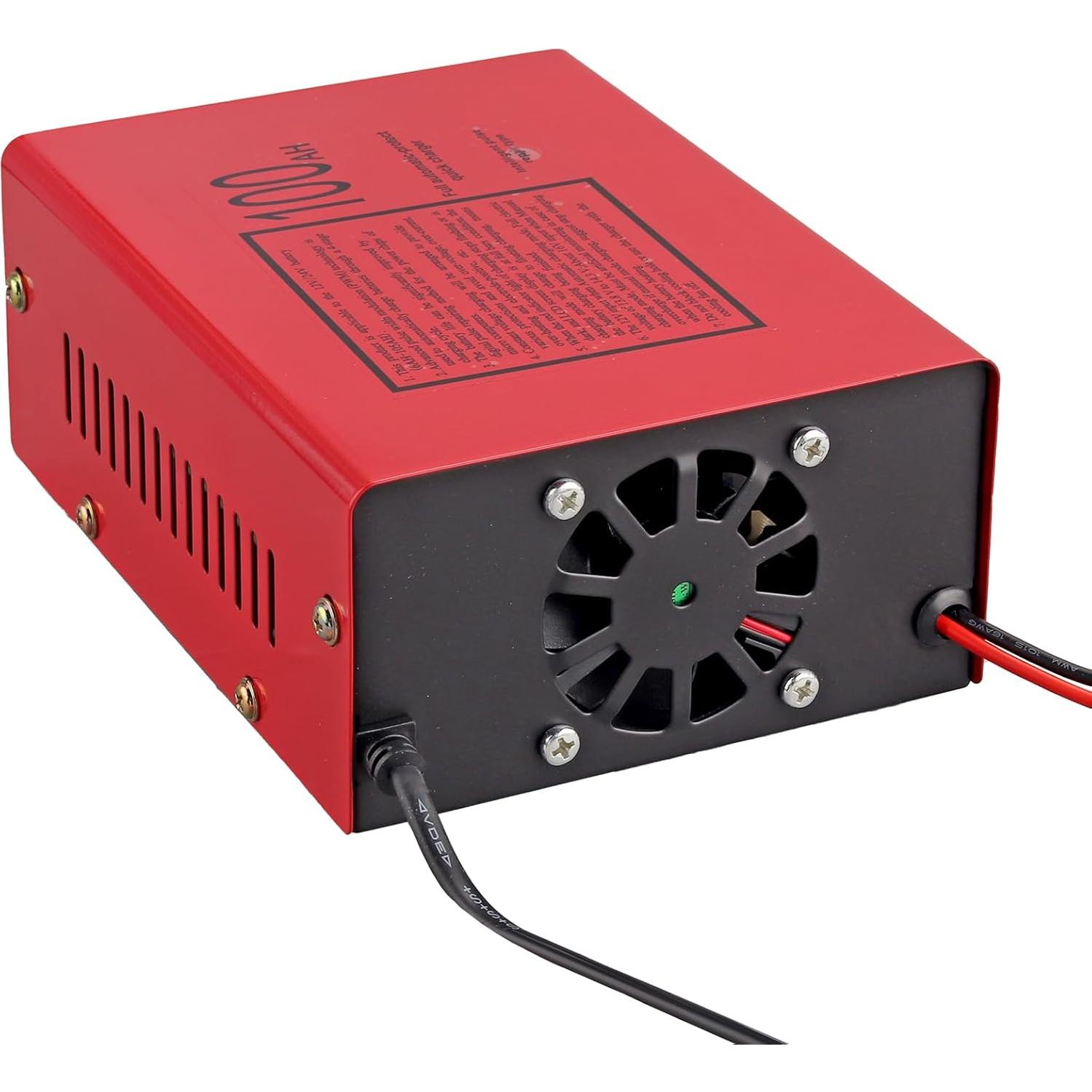 Cargador de Batería Inteligente 12V/24V 10A AUTTGINN Rojo