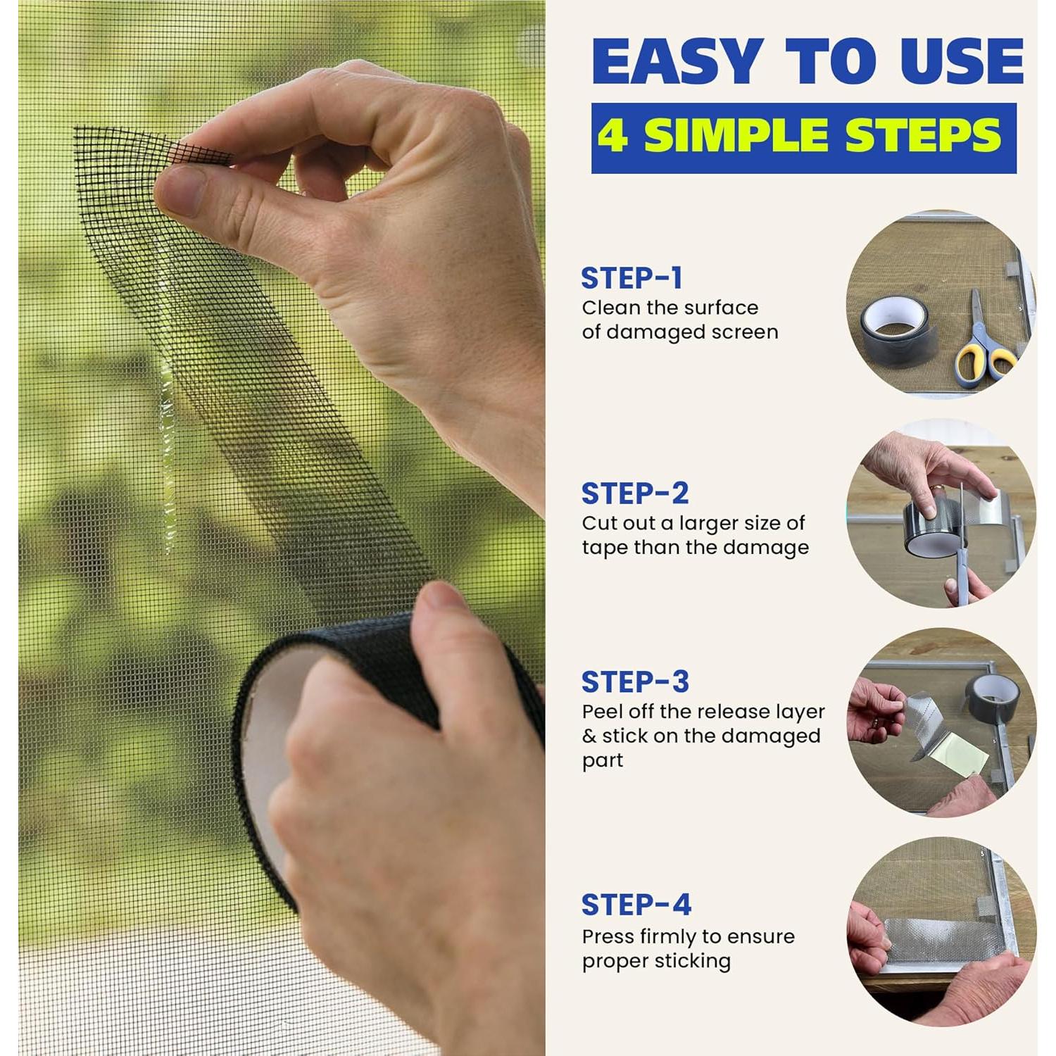 Cinta de Reparación de Pantallas Gaffer Power 5x5 cm Adhesivo Fuerte