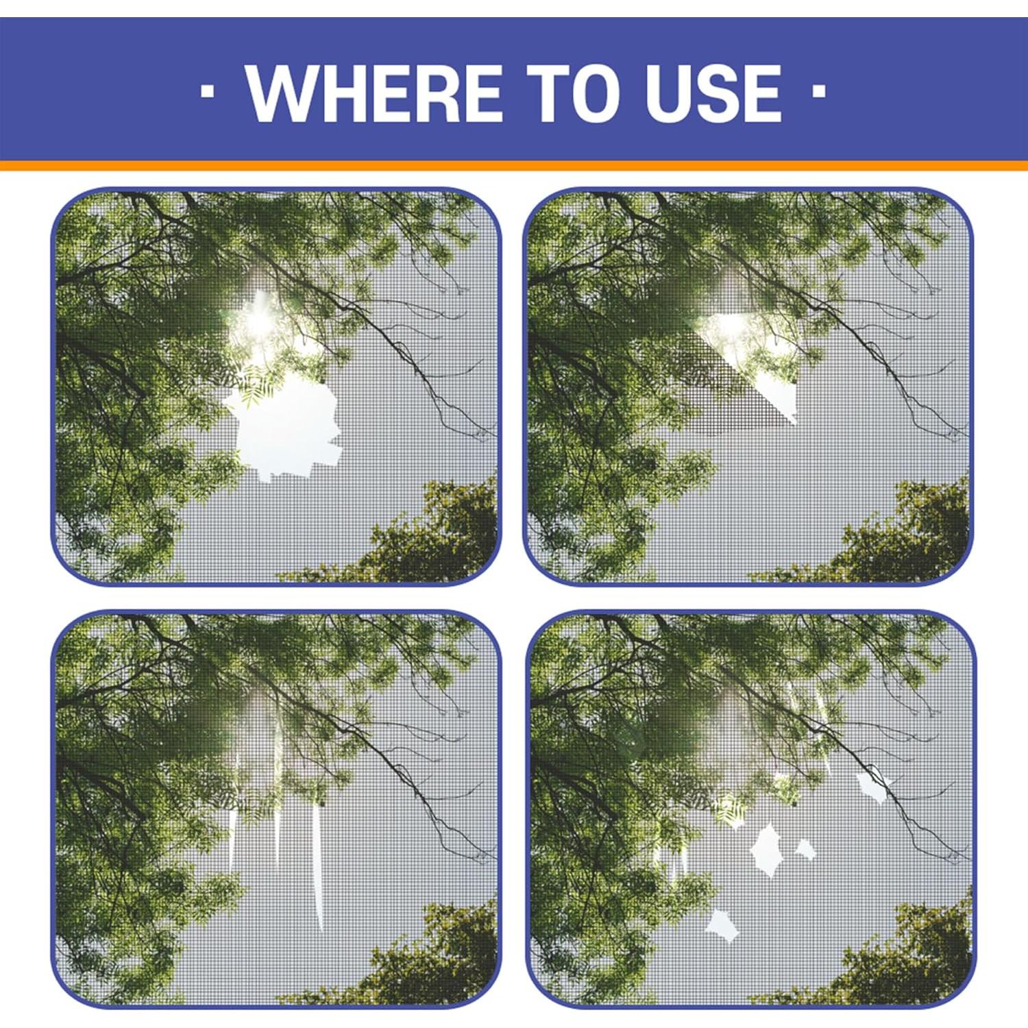 Cinta de Reparación de Pantallas HA SHI 10.16 cm x 4.57 m Negra