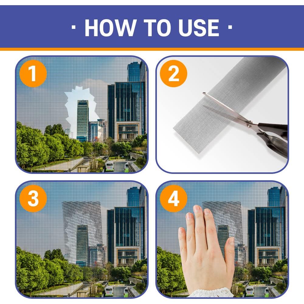 Cinta de Reparación de Pantallas HA SHI 10.16 cm x 4.57 m Negra