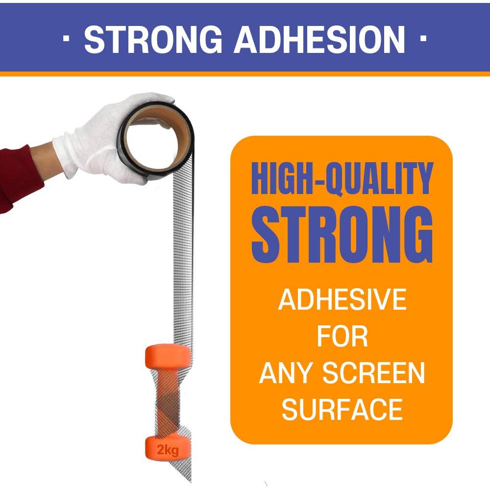 Cinta de Reparación de Pantallas HA SHI 10.16 cm x 4.57 m Negra